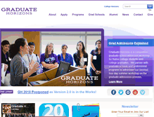 Tablet Screenshot of graduatehorizons.org